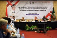 Pemerintah Provinsi (Pemprov) Banten melalui Badan Perencanaan Pembangunan Daerah (Bappeda) Provinsi Banten mengadakan Focus Group Discussion (FGD) , di Hotel Grand Serpong, Kota Tangerang. Selasa, (12/09/2023).