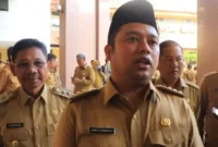 Walikota Tangerang, Arief R Wismansyah usai pimpin apel di Puspemkot Tangerang.