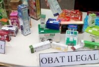 OBAT ILEGAL: Loka POM tangerang mengamankan supplement ilegal.