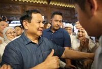 DUKUNGAN BASIS JOKOWI: Elektabilitas pasangan Prabowo Gibran terus menunjukan tren peningkatan.