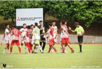 SIAP BERTANDING: Tim SMAN 19 Kabupaten Tangerang, saat akan bertanding melawan tim Thailand saat final kejuaraan Albirex S.E.A Cup 2023 di Singapura.