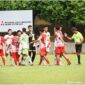 SIAP BERTANDING: Tim SMAN 19 Kabupaten Tangerang, saat akan bertanding melawan tim Thailand saat final kejuaraan Albirex S.E.A Cup 2023 di Singapura.