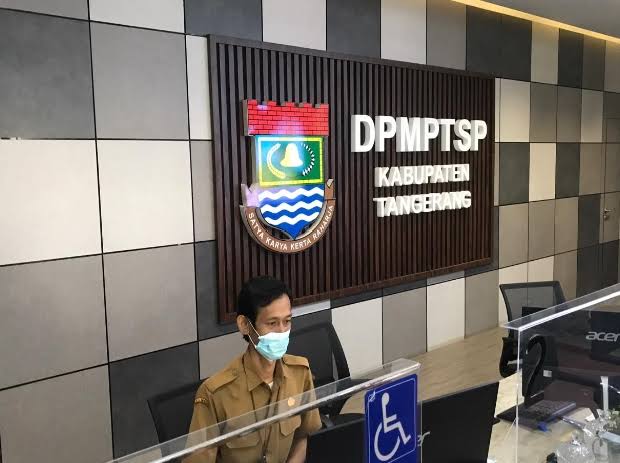 Kantor Dinas Penanaman Modal dan Pelayanan Terpadu Satu Pintu (DPMPTSP) Kabupaten Tangerang.