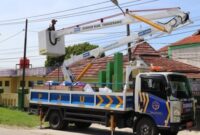 PENERANGAN JALAN: Tahun 2023 ribuan unit lampu penerangan jalan umum dipasang di sejumlah titik di Kabupaten Tangerang.