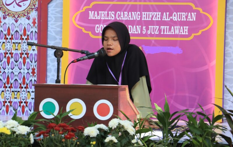 MTQ: Salah satu peserta MTQ Kabupaten Tangerang saat lomba tahun lalu.