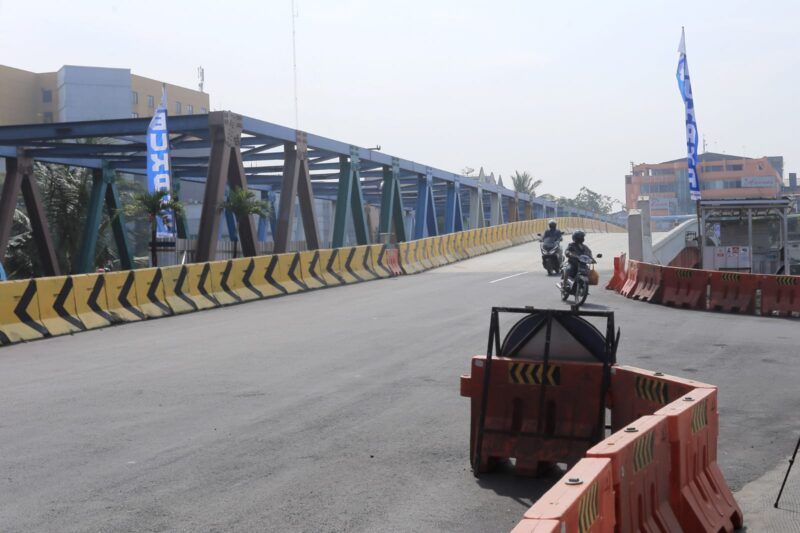 SIAP FUNGSIONAL: Jembatan Cisadane siap difungsionalkan.