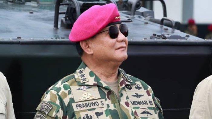 Menteri Pertahanan Letnan Jenderal (Letjen) TNI (Purn) Prabowo Subianto.