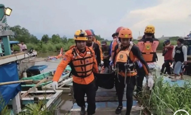 KORBAN: Tim pencarian dan penyelamatan (Search And Rescue/SAR) gabungan menemukan seorang awak kapal motor (KM) Maju Makmur yang tenggelam di perairan Muara Angke, Penjaringan, Jakarta Utara.(ist)