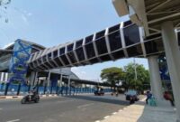 DISOROT: Jembatan Penyebrangan Orang (JPO) Klender yang proses penganggaranya disebut tidak transparan. (ist)