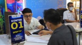 PELAYANAN: Layanan yang diberikan Mal Pelayanan Publik Kota Tangerang juga mengakomodir program Badan Narkotika Nasional.