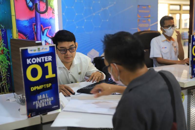 PELAYANAN: Layanan yang diberikan Mal Pelayanan Publik Kota Tangerang juga mengakomodir program Badan Narkotika Nasional.