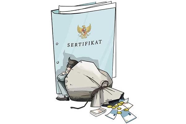 ilustrasi penggelapan tanah (ist)