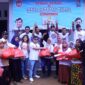 SAMBANGI BANTEN: Relawan Gerakan Sekali Putaran menggelar kegiatan tebus murah sembako di tiga kabupaten di Provinisi Banten. Selain sembako murah, GSP juga mensosialisasikan pilpres sekali putaran untuk Prabowo Gibran.