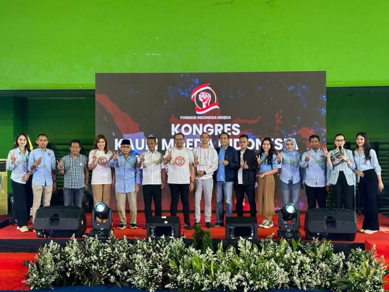 KONGRES KAUM MOEDA: Formasi Indonesia Moeda menggelar Kongres Kaum Moeda Indonesia di Jakarta, Selasa (30/1/2024).

