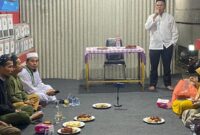 TEMUI KONSTITUEN: Haji Syahrudin  tokoh Minang di Banten hadiri peringatan Isra Miraj IKM Kabupaten Lebak.