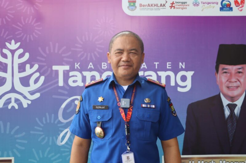Kepala BPBD Kabupaten Tangerang, Ujat Sudrajat 