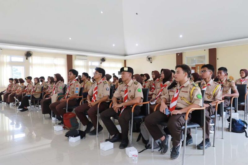 WORK SHOP: Ratusan anggota Pramuka Kabupaten Tangerang mengikuti work shop pengetahuan tentang gizi Selasa (20/2/2024).