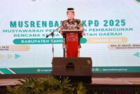 BUKA ACARA: Pj Bupati Tangerang Andi Ony, membuka Musrenbang RKPD Kabupaten Tangerang Tahun 2025, di Hall ICE BSD City, Kabupaten  Tangerang, Rabu (20/03/2024).