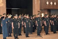 
PEJABAT TINGGI: Sebanyak 57 pimpinan tinggi pratama di lingkung Kemenkumham dilantik dan diambil sumpahnya oleh Menkumham Yasonna Laoly.
