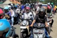 UTAMAKAN SELAMAT: Pemudik dalam arus balik lebaran diminta mengutamakan kesehatan dan keselamatan.