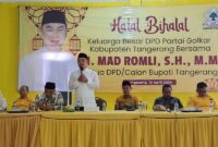 BERSIAP KOALISI: Ketua DPD Golkar Kabupaten Tangerang, Mad Romli mengaku partainya sudah berkomunikasi dengan sejumlah partai untuk membuka peluang berkoalisi.