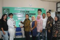 Helmy Halim saat bertandang di Kantor DPC PKB Kota Tangerang, kawasan Taman Royal 1, Jumat (03/05/2024).