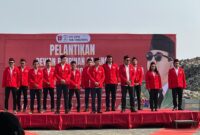 Pelantikan pengurus DPC GMNI Kabupten Tangerang periode 2024-2025.